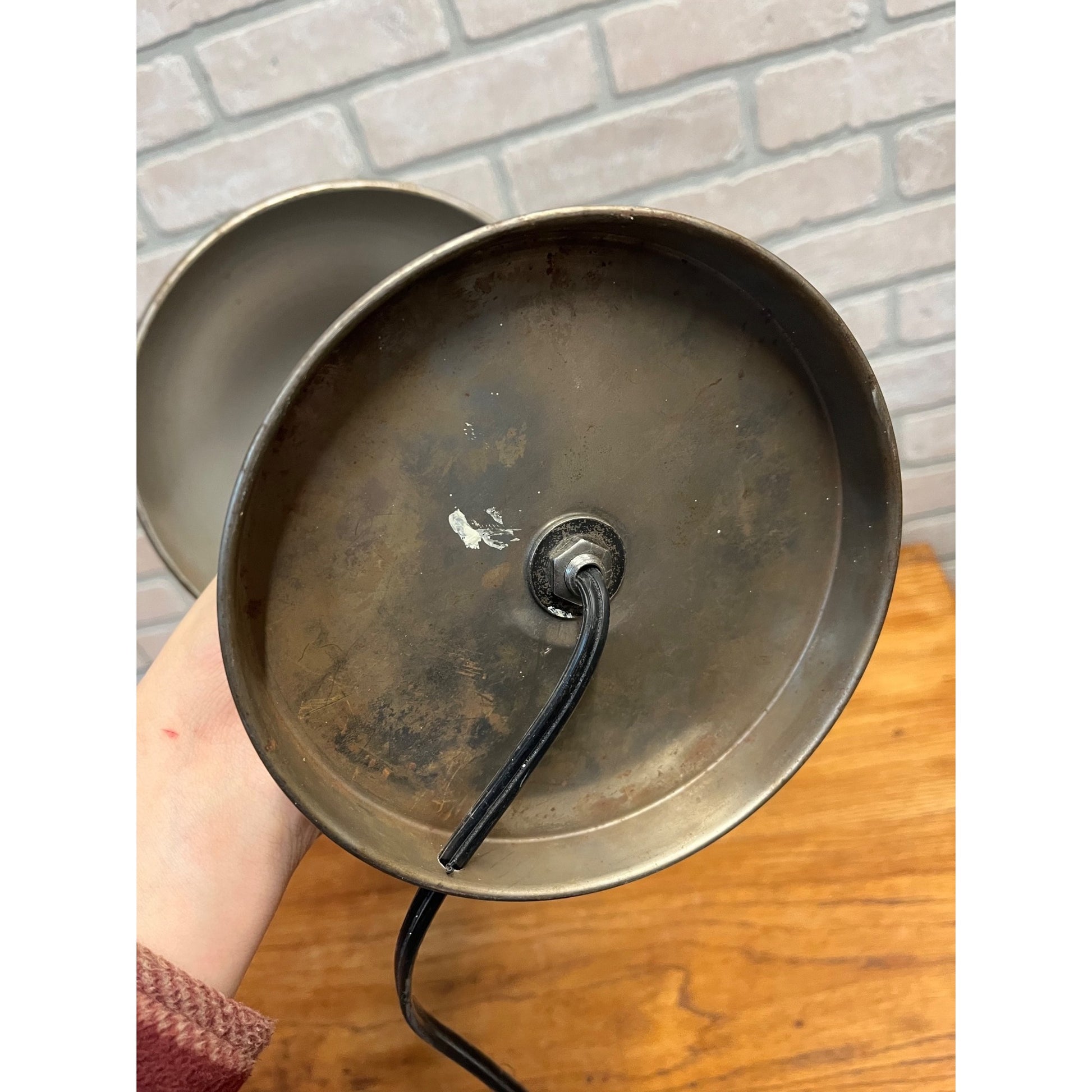 Vintage Scottie Dog Lamp Art Deco Metal Mushroom Desk Lamp Atomic Metal