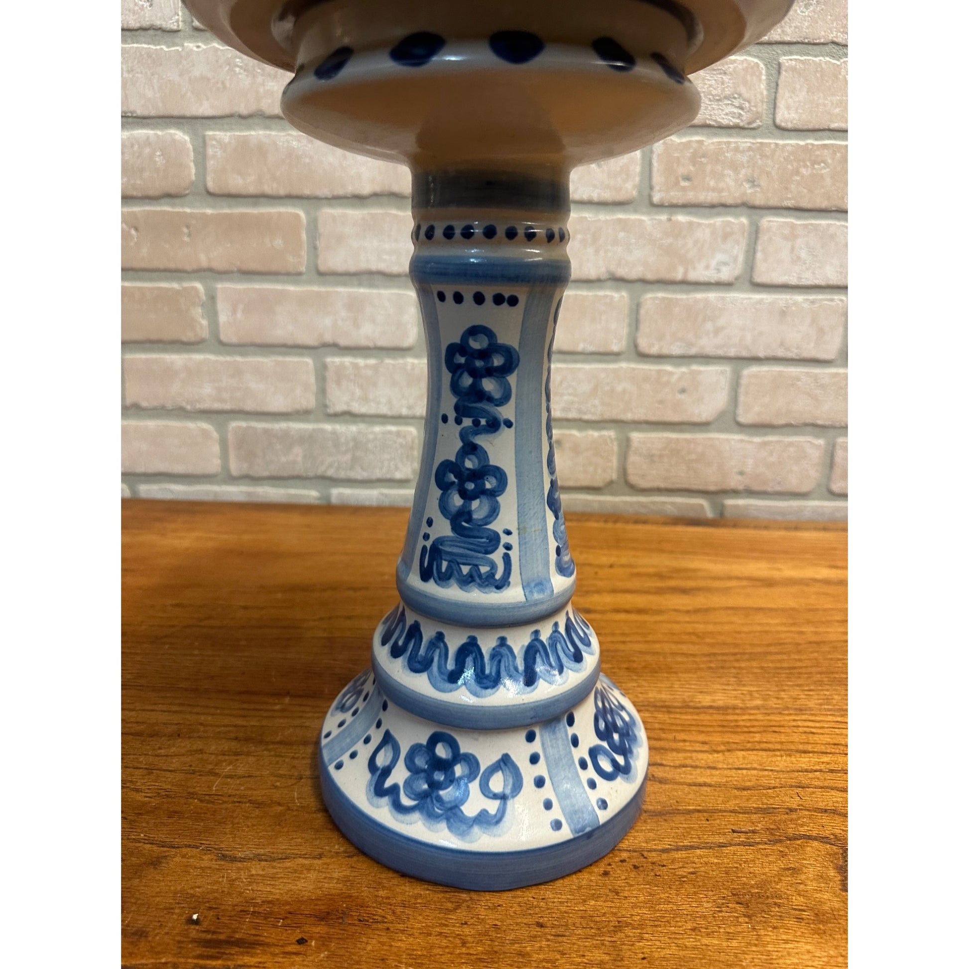 M. A. Hadley Tall Five Candlestick Holder Signed Rare 2pc