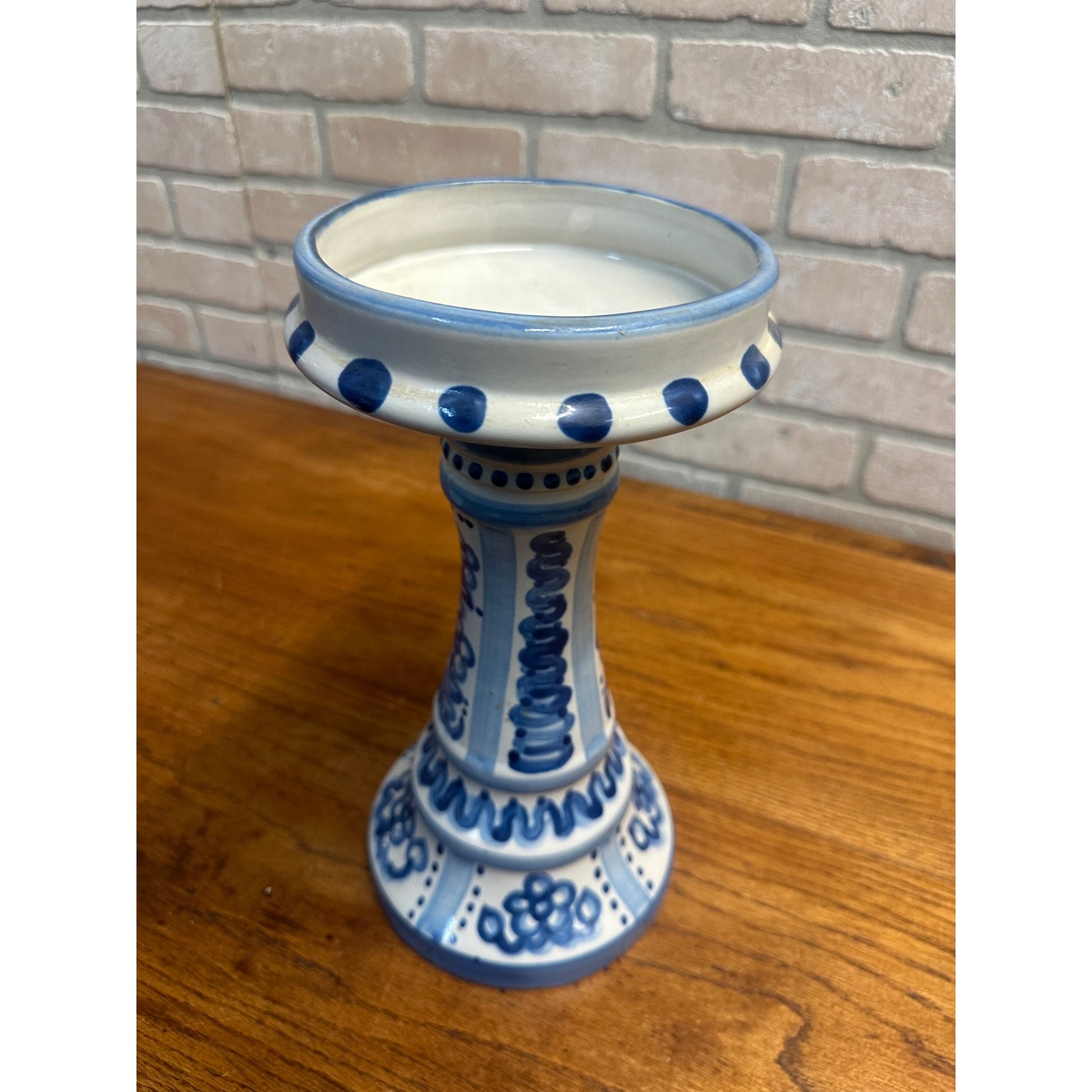 M. A. Hadley Tall Five Candlestick Holder Signed Rare 2pc