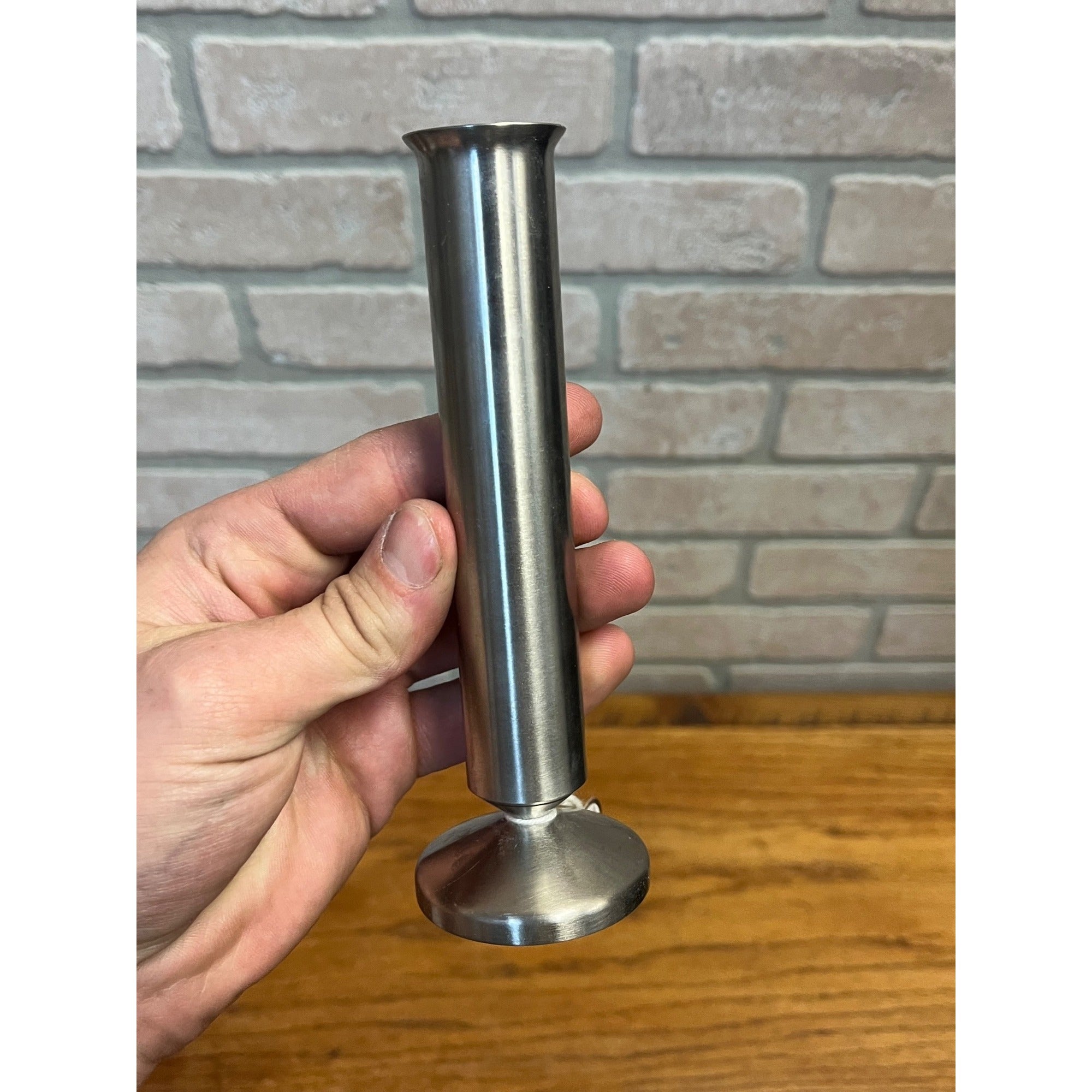 Vintage Old Hall Robert Welch Stainless Steel  Bud Vase Modernist