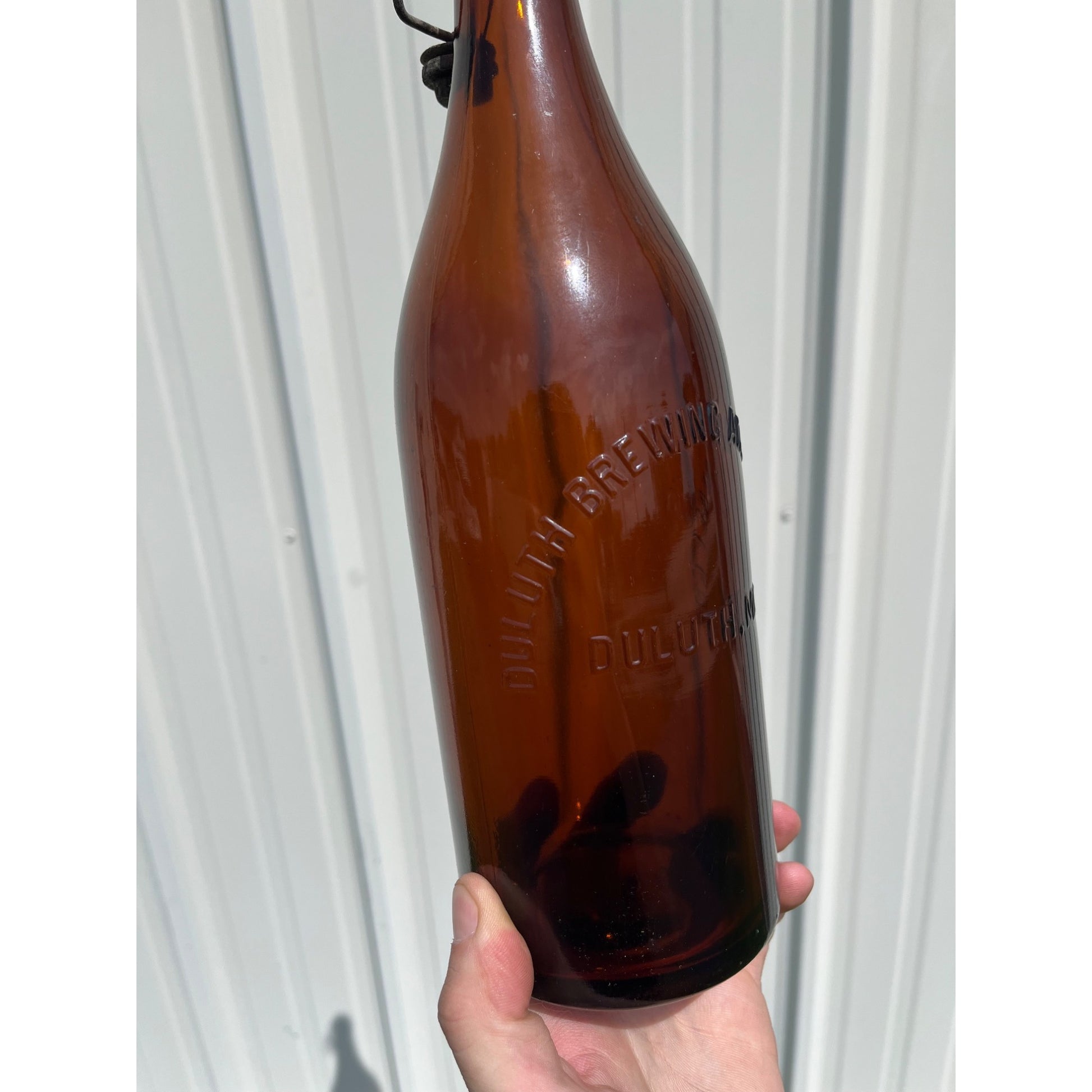 RARE Pre-Pro Duluth Brewing Co. Minnesota Crown Top Amber Beer Bottle MN Minn