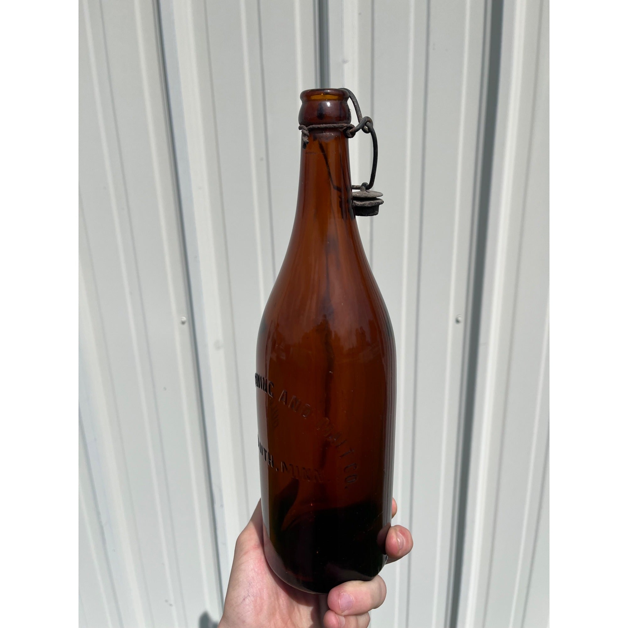 RARE Pre-Pro Duluth Brewing Co. Minnesota Crown Top Amber Beer Bottle MN Minn