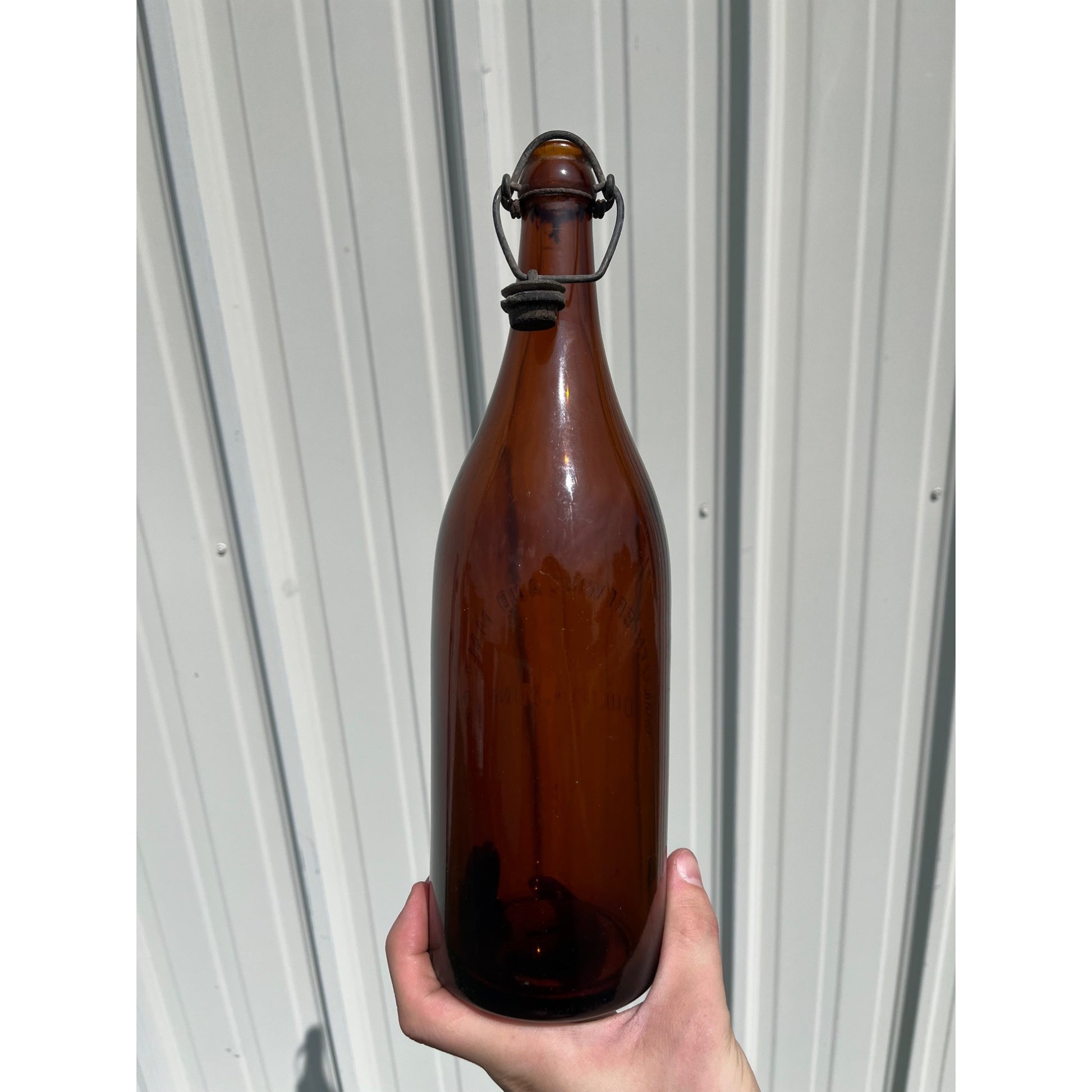 RARE Pre-Pro Duluth Brewing Co. Minnesota Crown Top Amber Beer Bottle MN Minn