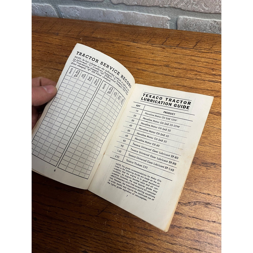 Vintage Advertising Premium TEXACO Farm Notebook Manual Useful Facts Gas Truck