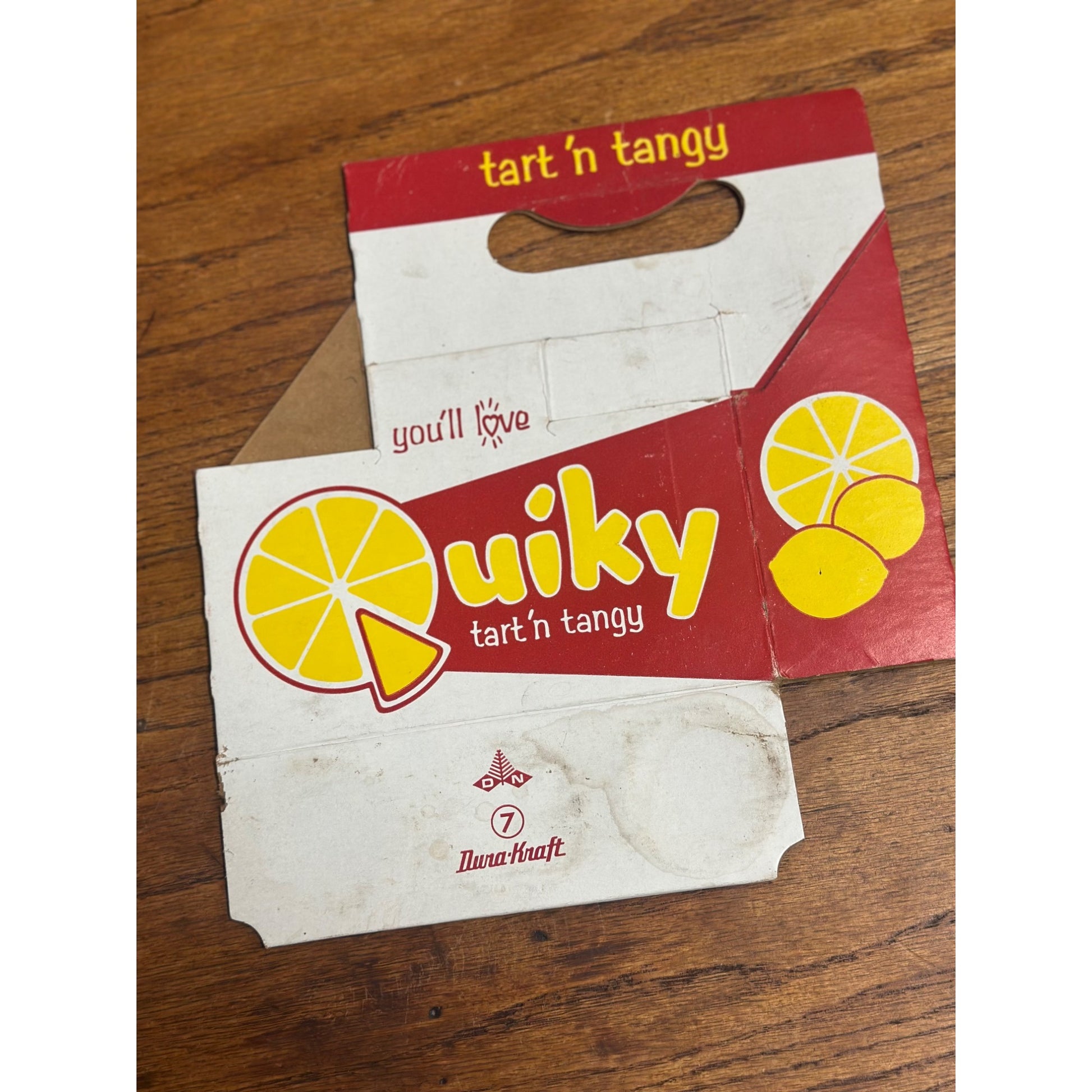Quiky Soda Cardboard Carrier Six Pack Carton Bottle 6-Pack Case Vintage