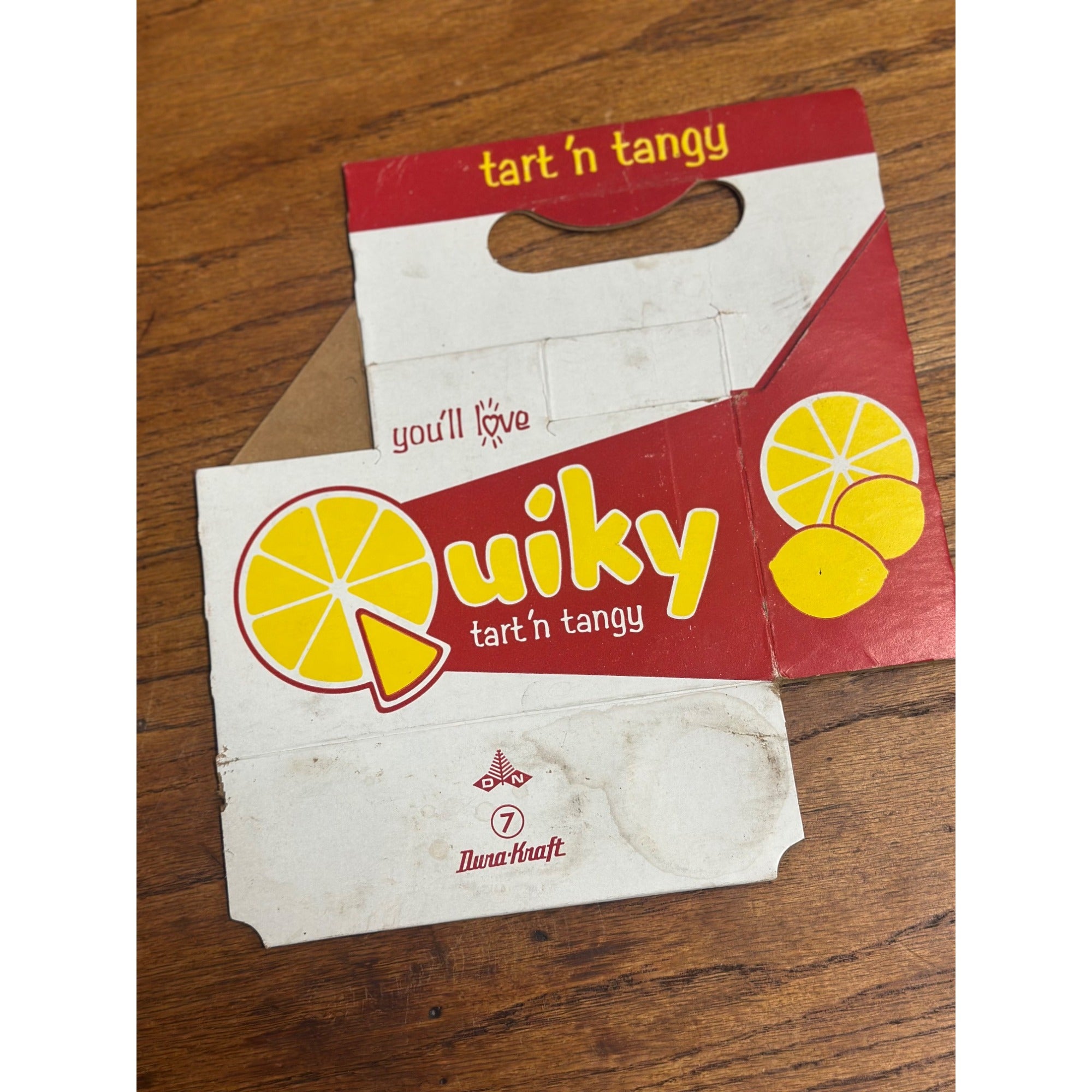 Quiky Soda Cardboard Carrier Six Pack Carton Bottle 6-Pack Case Vintage