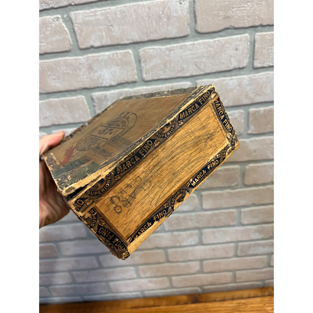 Vintage BPOE Elks Club Lodge No. 57 Fond du Lac Wis WI Cigar Box Wooden