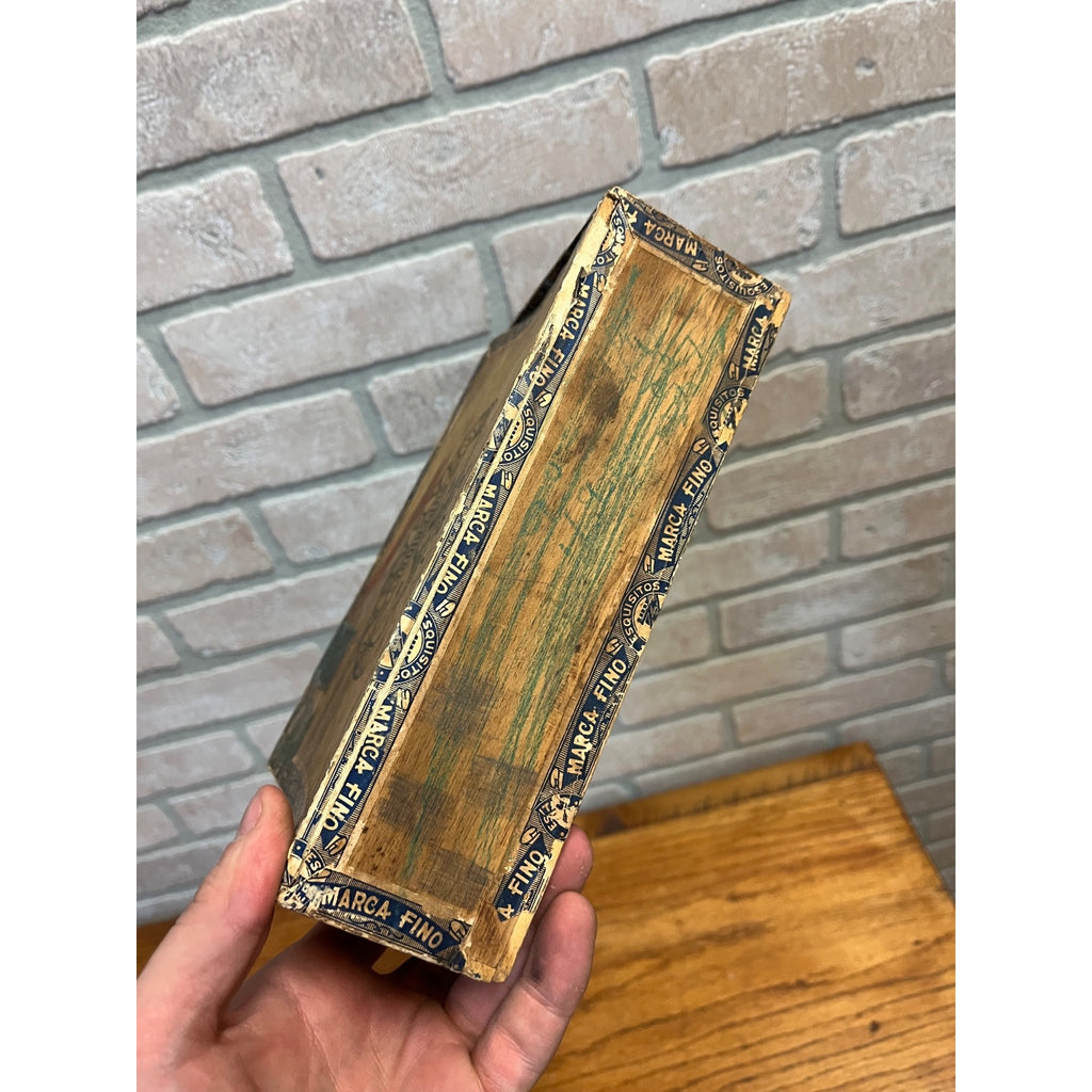 Vintage BPOE Elks Club Lodge No. 57 Fond du Lac Wis WI Cigar Box Wooden