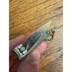 Vintage Kessler's Smooth As Silk Blended Whiskey Nail Clippers Advertising Keychain