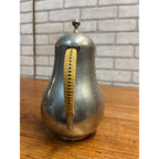 Vintage Mid Century Royal Holland Pewter KMD TIEL Tea Pot w Wrapped Handle
