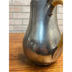 Vintage Mid Century Royal Holland Pewter KMD TIEL Tea Pot w Wrapped Handle