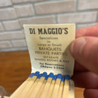 Joe DiMaggio Matchbook Cover Unstuck Fisherman Wharf Beautiful