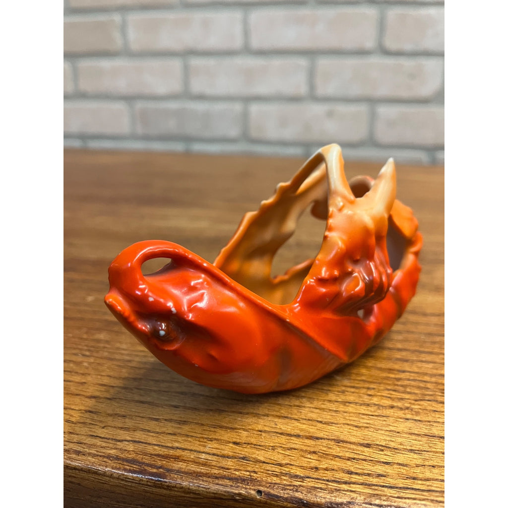 Vintage Royal Bayreuth Lobster Candy / Sauce Dish Porcelain Figural Bavaria