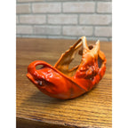 Vintage Royal Bayreuth Lobster Candy / Sauce Dish Porcelain Figural Bavaria