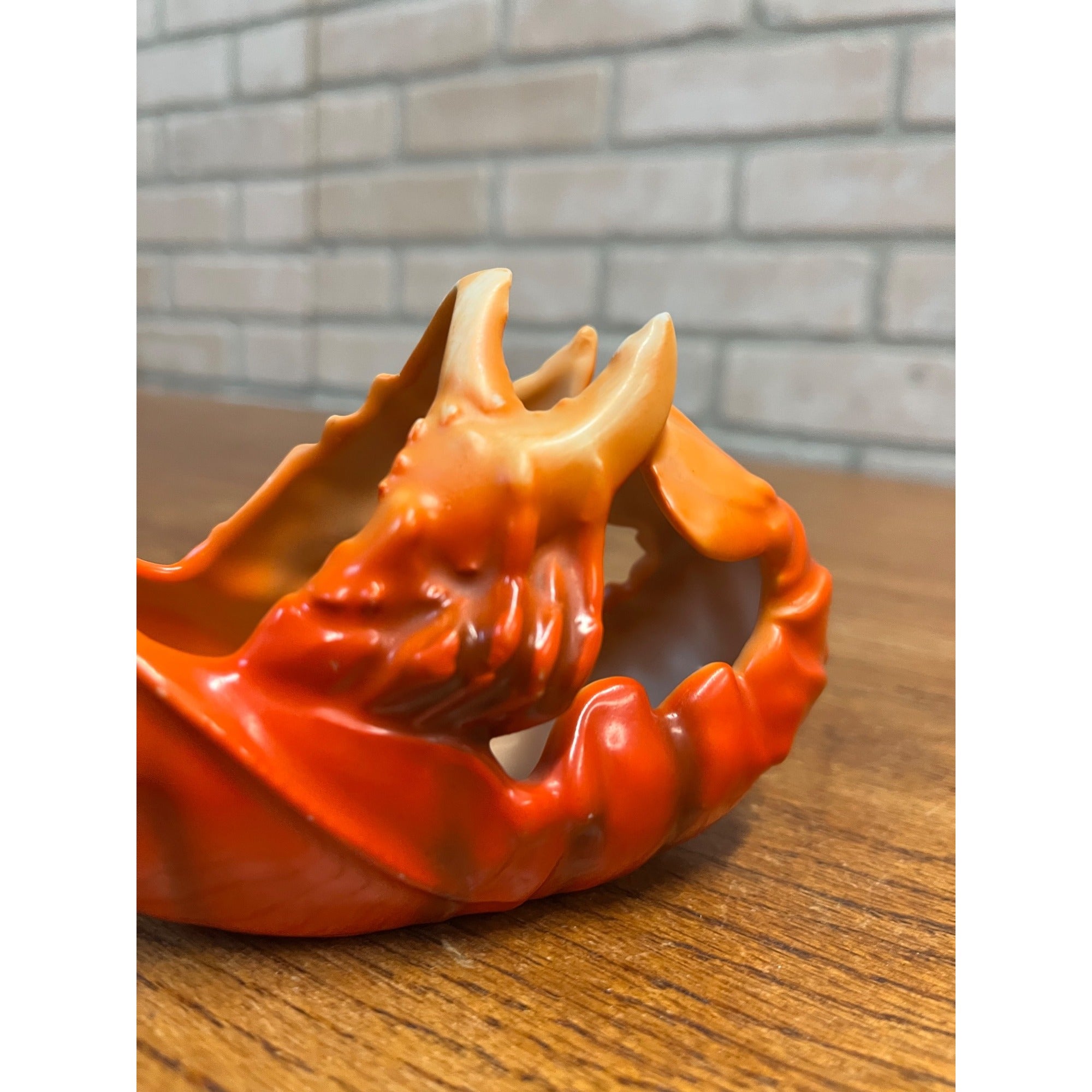 Vintage Royal Bayreuth Lobster Candy / Sauce Dish Porcelain Figural Bavaria