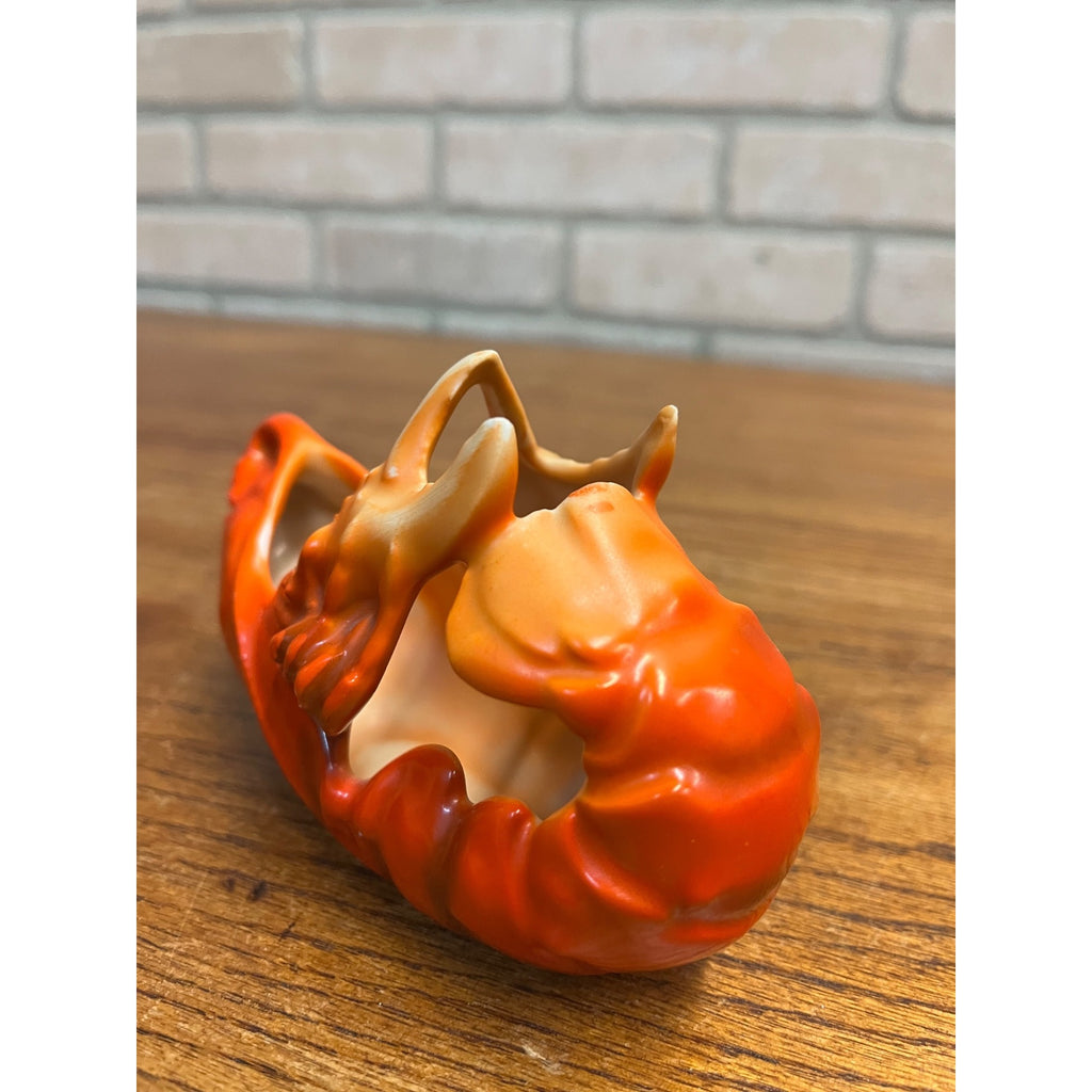 Vintage Royal Bayreuth Lobster Candy / Sauce Dish Porcelain Figural Bavaria