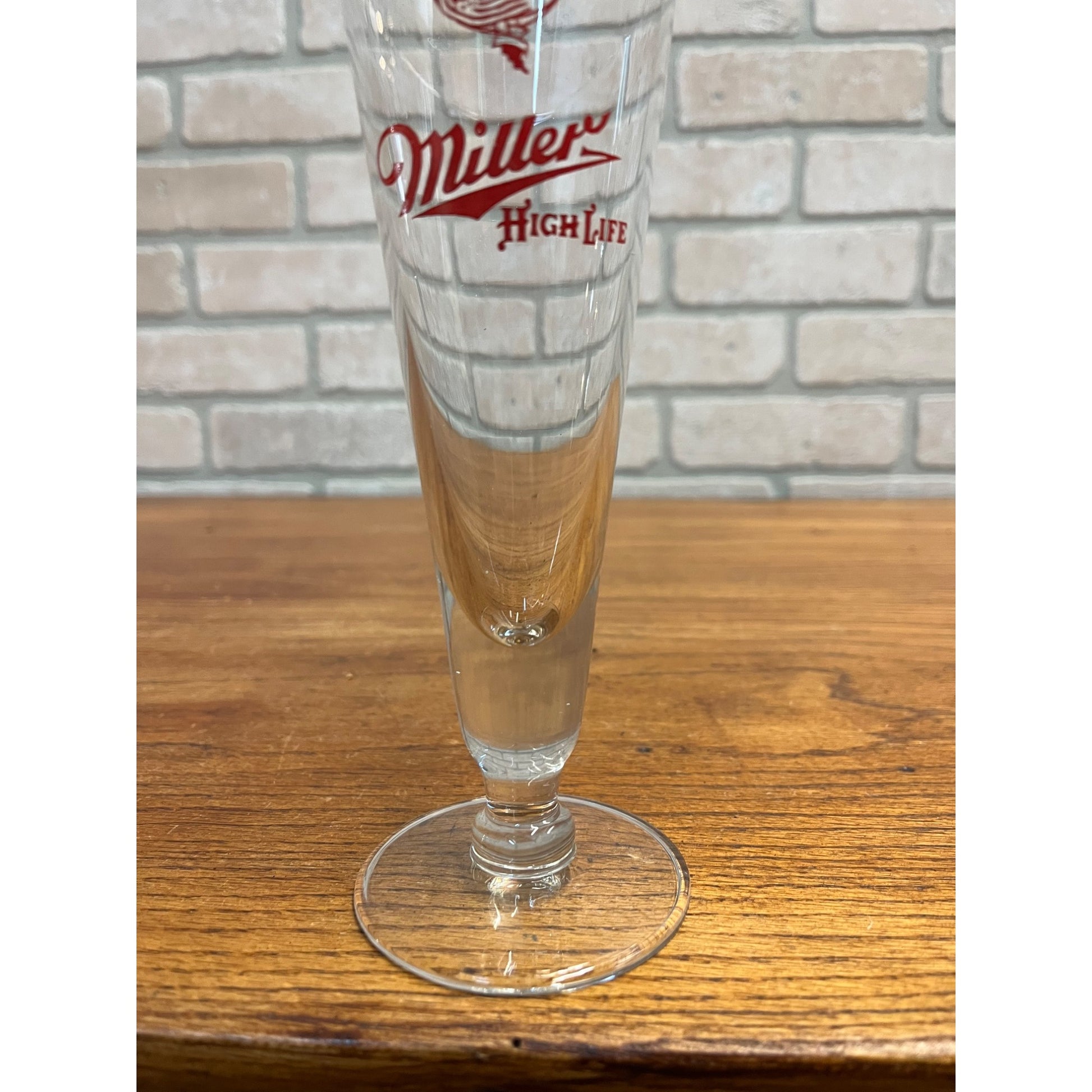 Vintage 1950s Miller High Life Beer Girl on the Moon Pilsner 7-3/4" Bar Glass