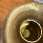Vintage Union Pacific Railroad Brass Spittoon Embossed Logo Train
