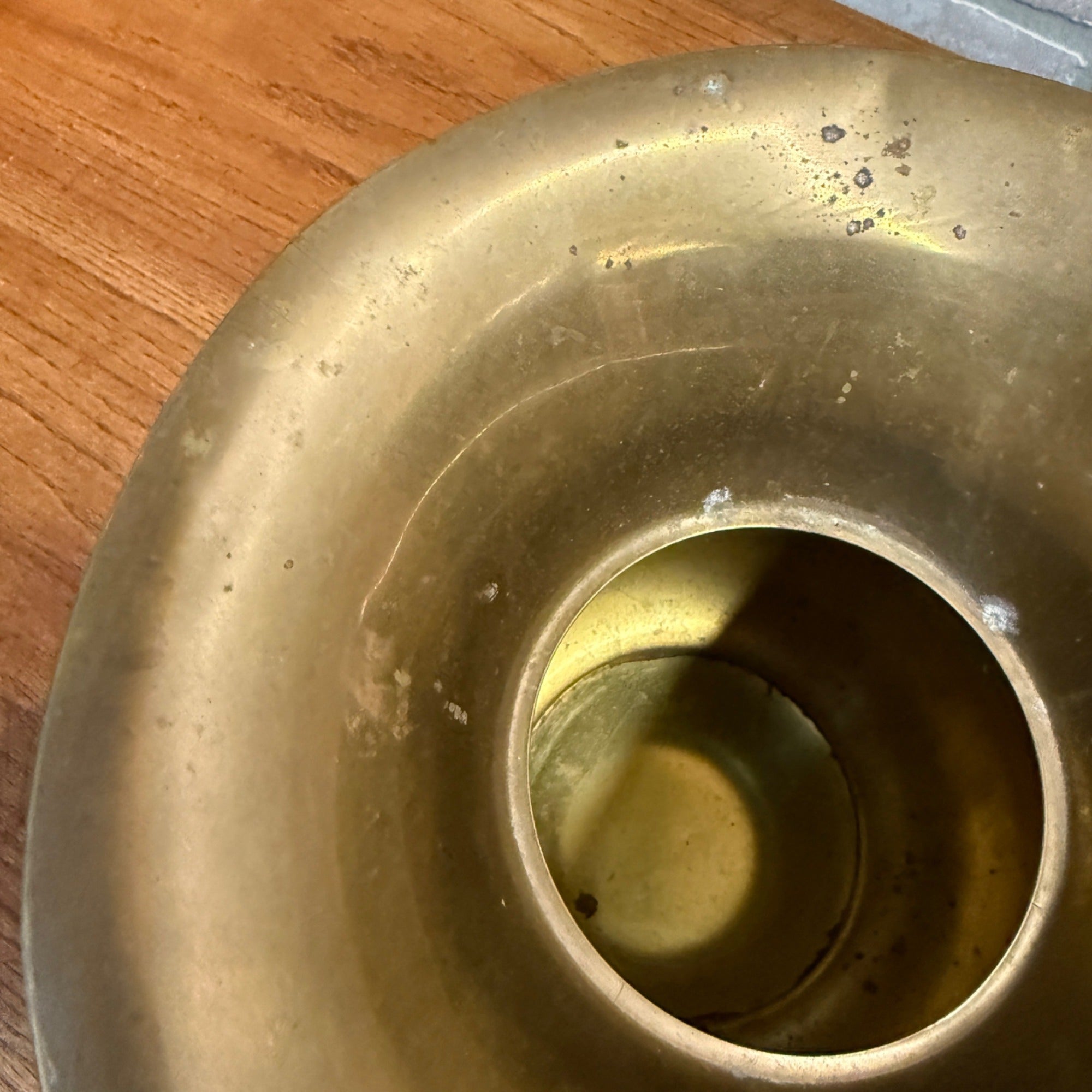 Vintage Union Pacific Railroad Brass Spittoon Embossed Logo Train