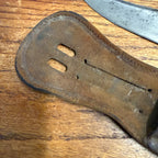 Vintage Alberto Larios Fixed Blade Knife & Sheath Sayula Mexican Fighting Knife