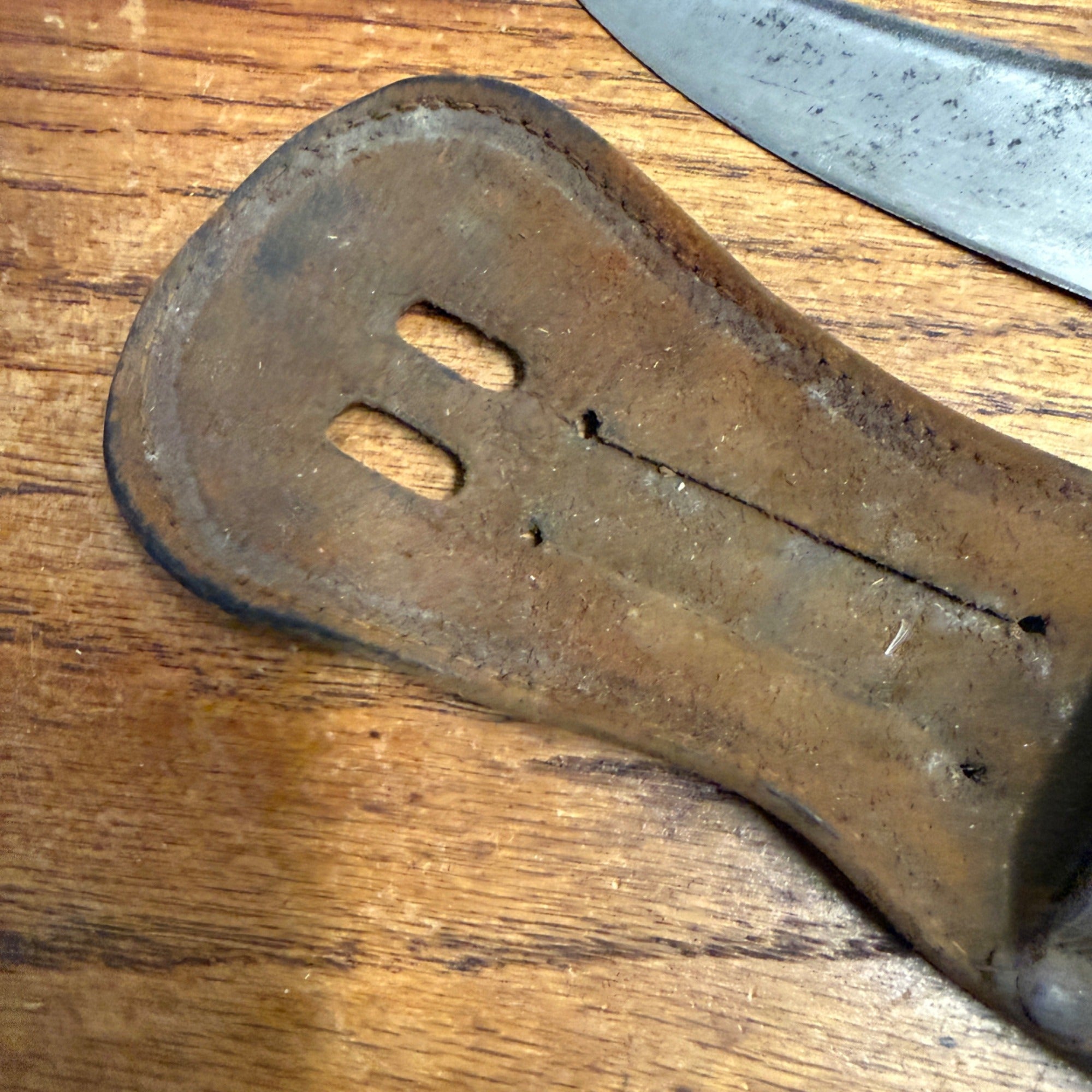 Vintage Alberto Larios Fixed Blade Knife & Sheath Sayula Mexican Fighting Knife