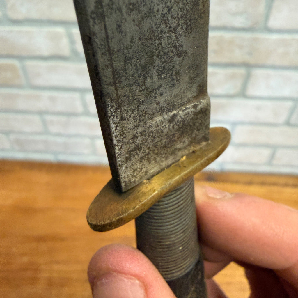 Vintage Alberto Larios Fixed Blade Knife & Sheath Sayula Mexican Fighting Knife