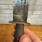 Vintage Alberto Larios Fixed Blade Knife & Sheath Sayula Mexican Fighting Knife