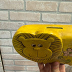 MCM Yellow Lion Coin Bank Vintage