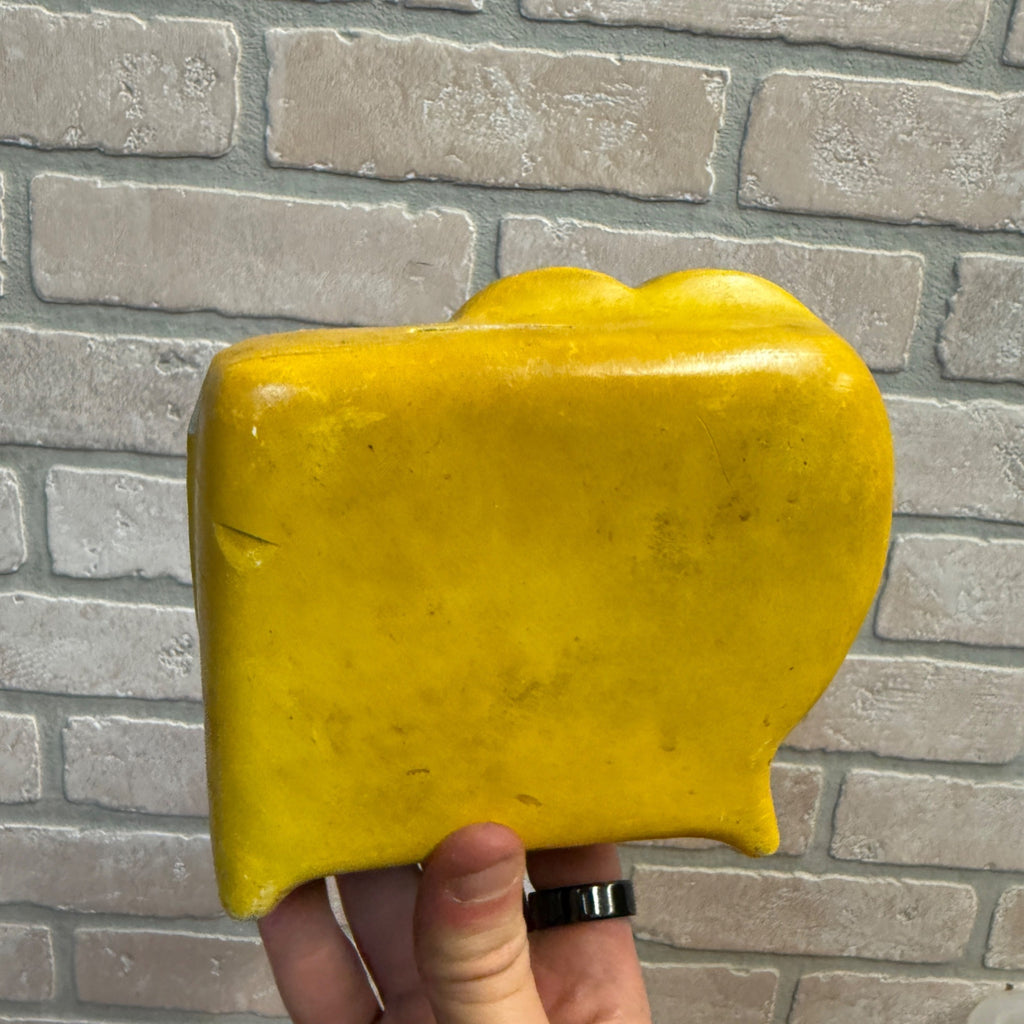 MCM Yellow Lion Coin Bank Vintage