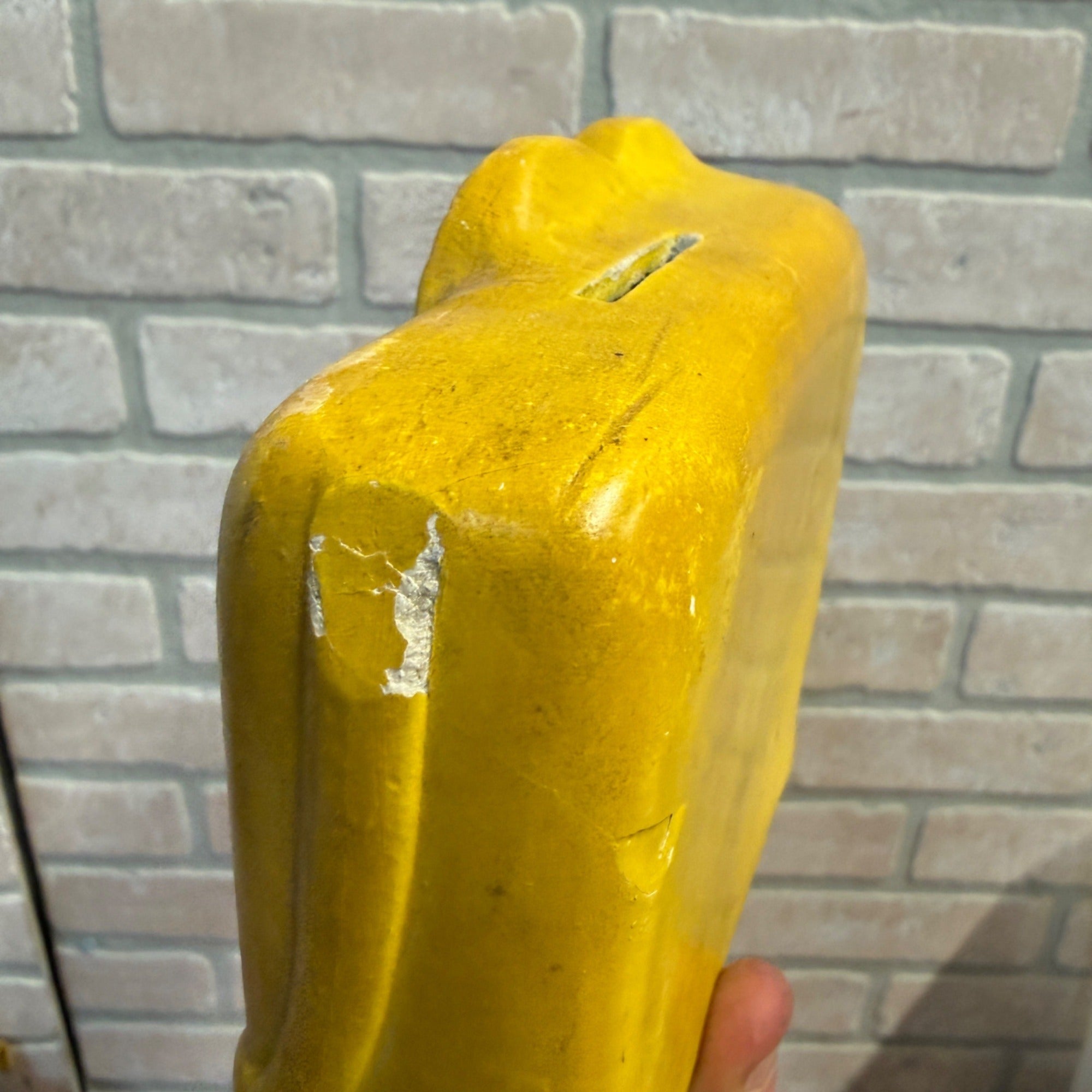 MCM Yellow Lion Coin Bank Vintage