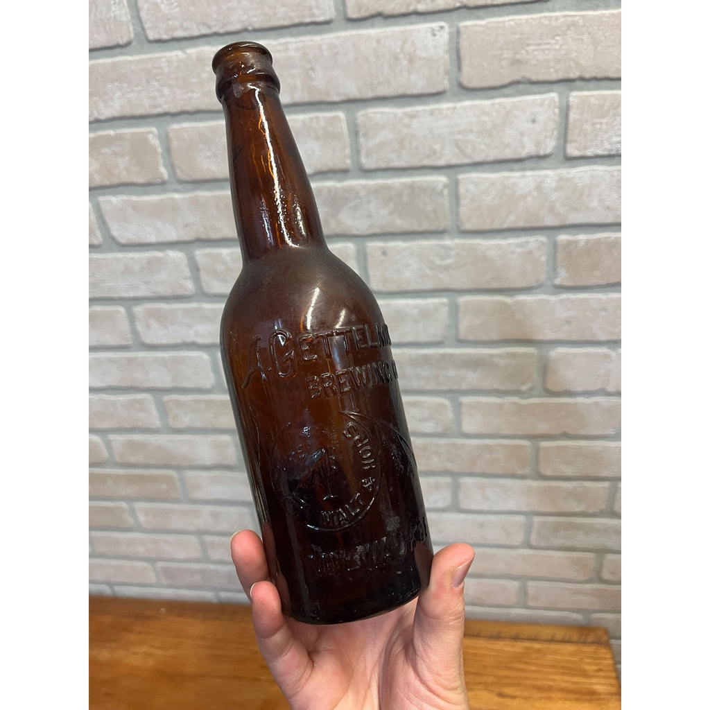 Vintage Pre-Pro A. Gettelman Brewing Co. Milwaukee Wis WI Amber Beer Bottle