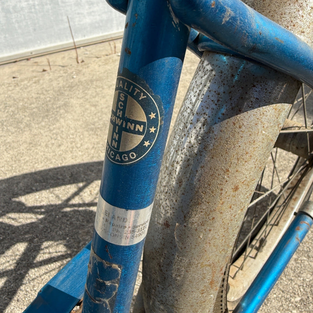 Vintage 1980s Schwinn Lil Chik Stingray Muscle Bike Banana Seat Blue