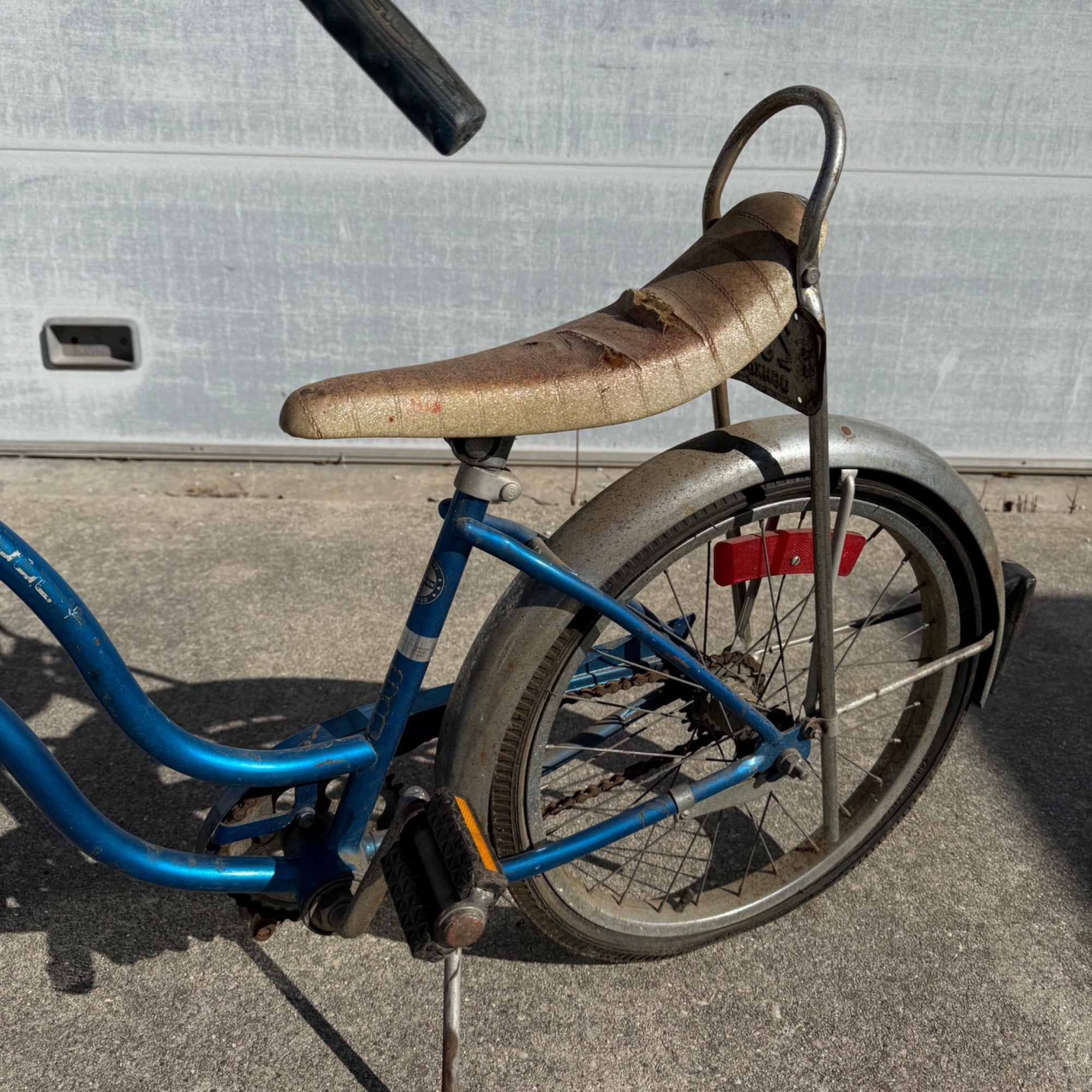 Vintage 1980s Schwinn Lil Chik Stingray Muscle Bike Banana Seat Blue