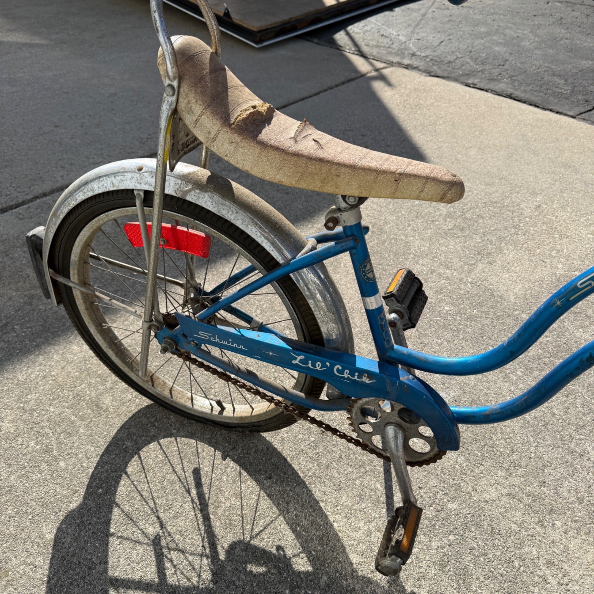 Vintage 1980s Schwinn Lil Chik Stingray Muscle Bike Banana Seat Blue