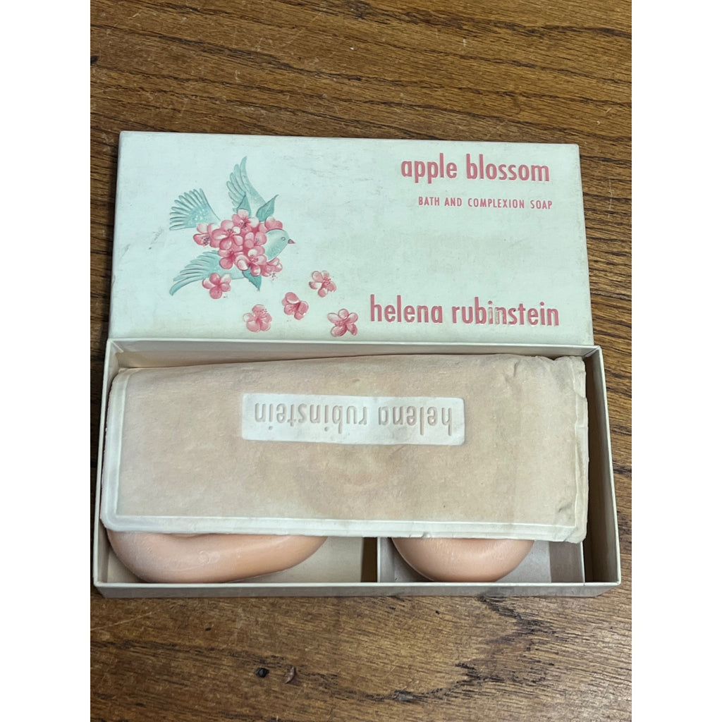 Vintage Helena Rubinstein Apple Blossom Perfumed Soap NOS NEW 2 Cakes