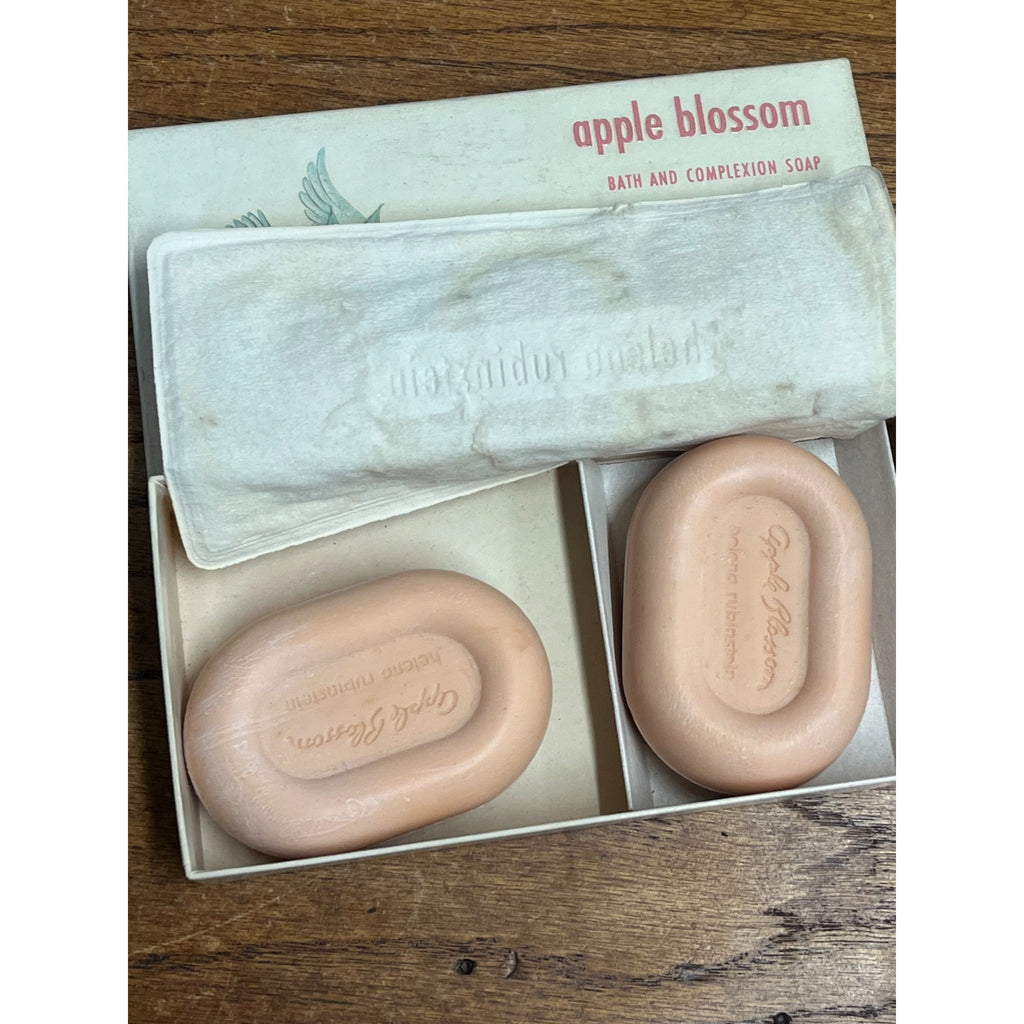 Vintage Helena Rubinstein Apple Blossom Perfumed Soap NOS NEW 2 Cakes