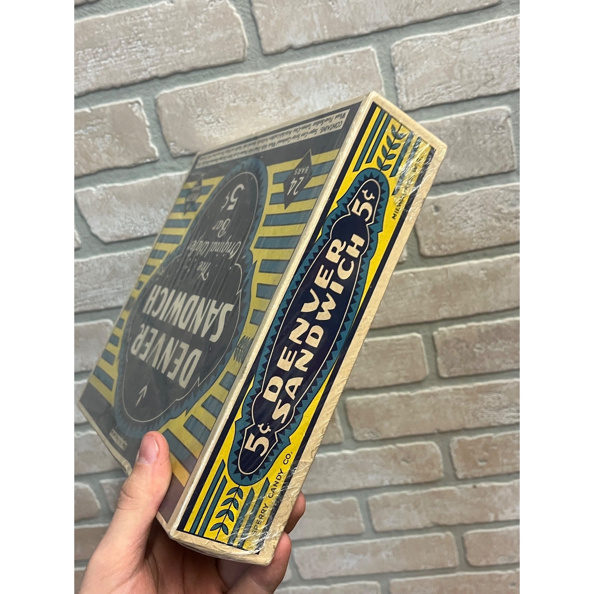 Vintage Denver Sandwich Sperry Candy Bar Store Display Box Cardboard EMPTY