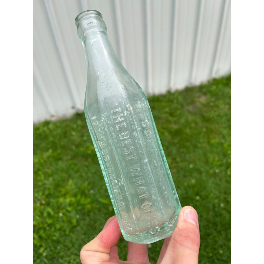 Vintage John Graf Co. Soda Bottle 7.5 Ounce Milwaukee, WI Octagonal