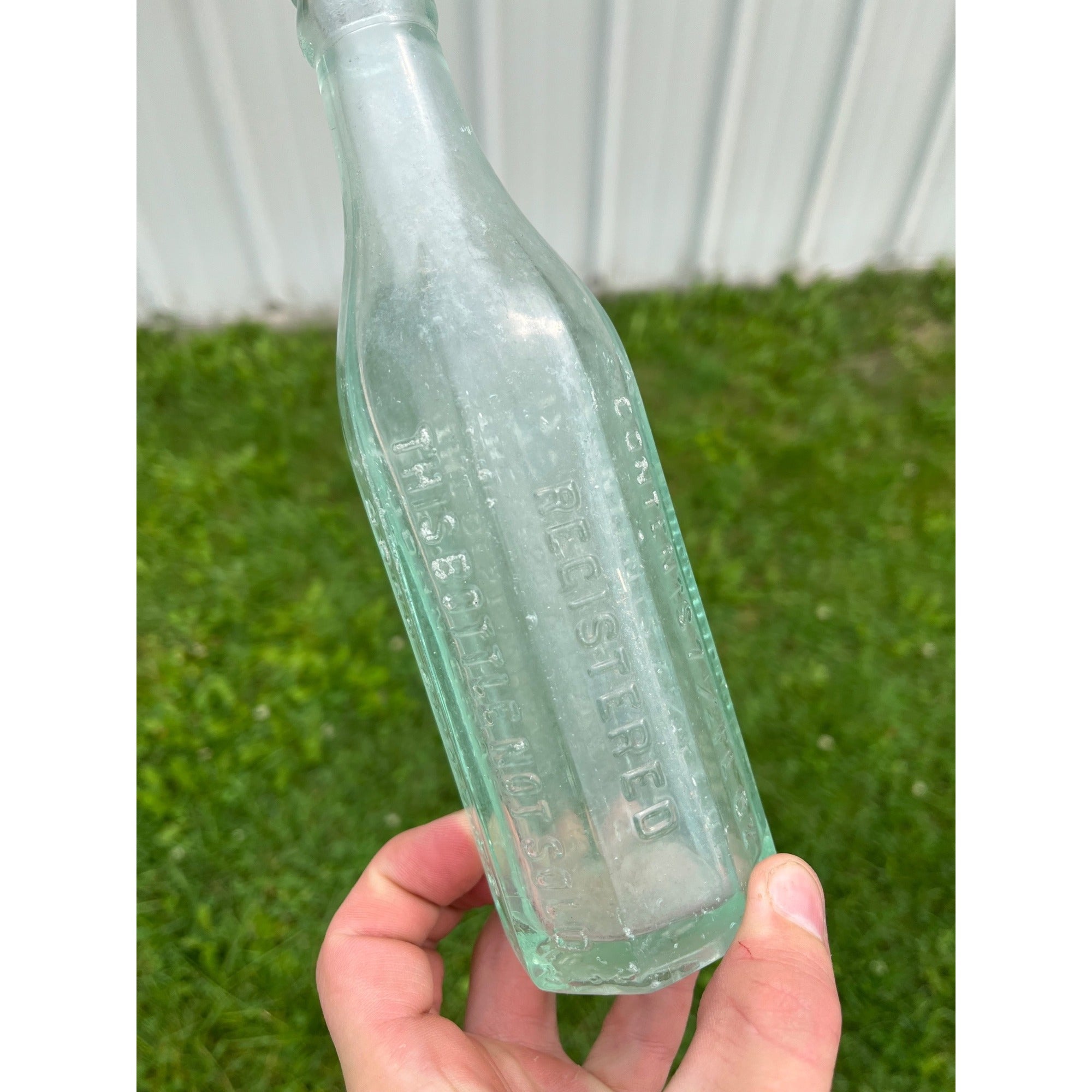 Vintage John Graf Co. Soda Bottle 7.5 Ounce Milwaukee, WI Octagonal