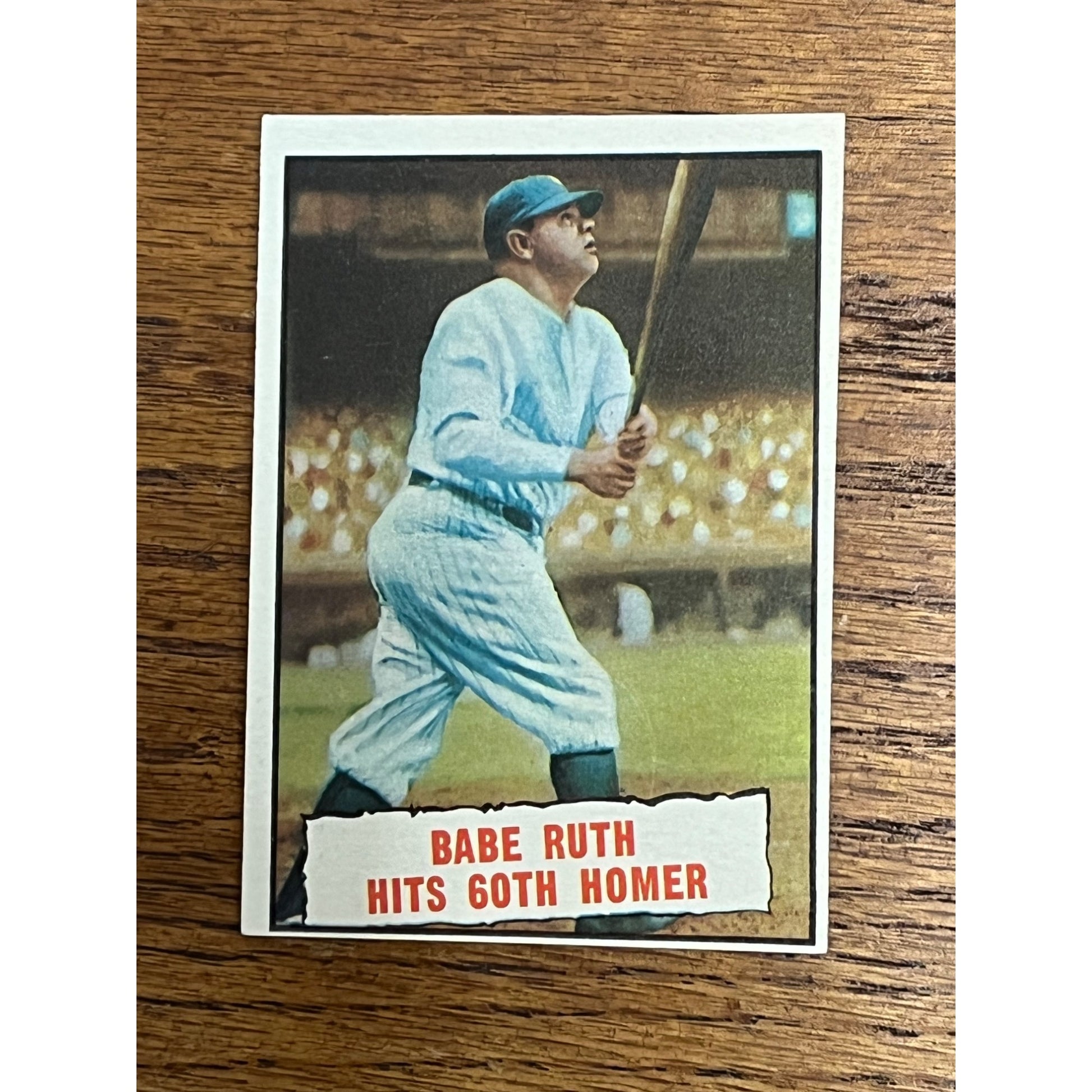 1961 Topps Baseball Babe Ruth 60th Homer New York Yankees #401 - VG