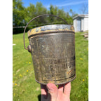 Vintage 1920s G.W. Marshall Oshkosh Wisconsin Wis WI Lard Bucket Tin Pail Advertising