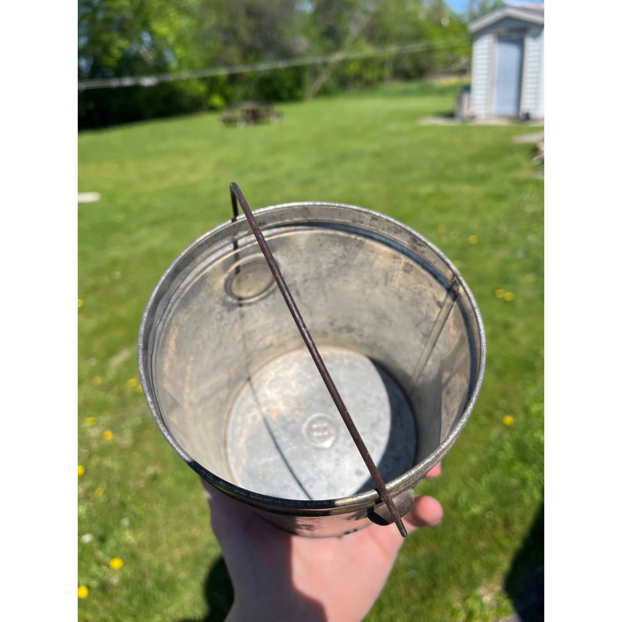 Vintage 1920s G.W. Marshall Oshkosh Wisconsin Wis WI Lard Bucket Tin Pail Advertising