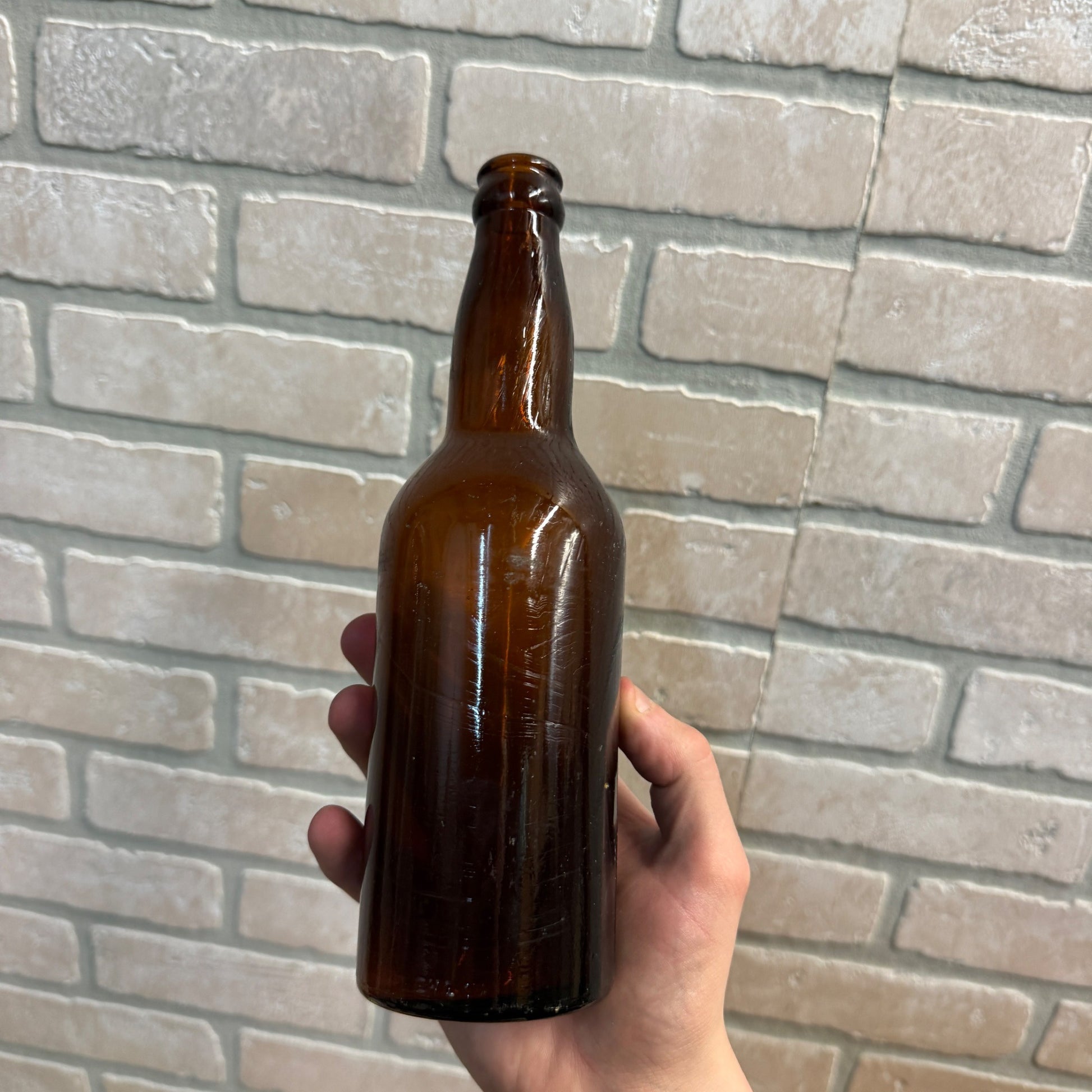 Vintage Pre-Pro Milwaukee Waukesha Brew Co. Embossed Beer Bottle Wisconsin 12oz