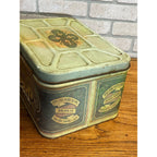 Vintage 1970s Wheat Heart Bread Box Metal Tin Hinged  R&D Co.