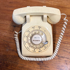 Vintage White Western Electric Rotary Phone Telephone Handset Untested