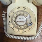 Vintage White Western Electric Rotary Phone Telephone Handset Untested