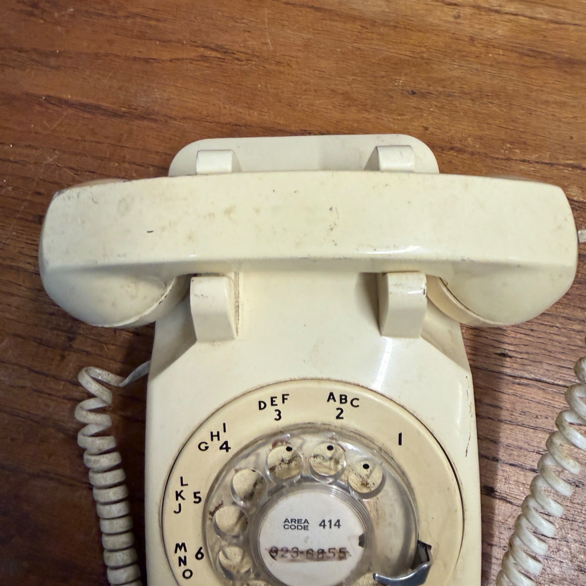 Vintage White Western Electric Rotary Phone Telephone Handset Untested