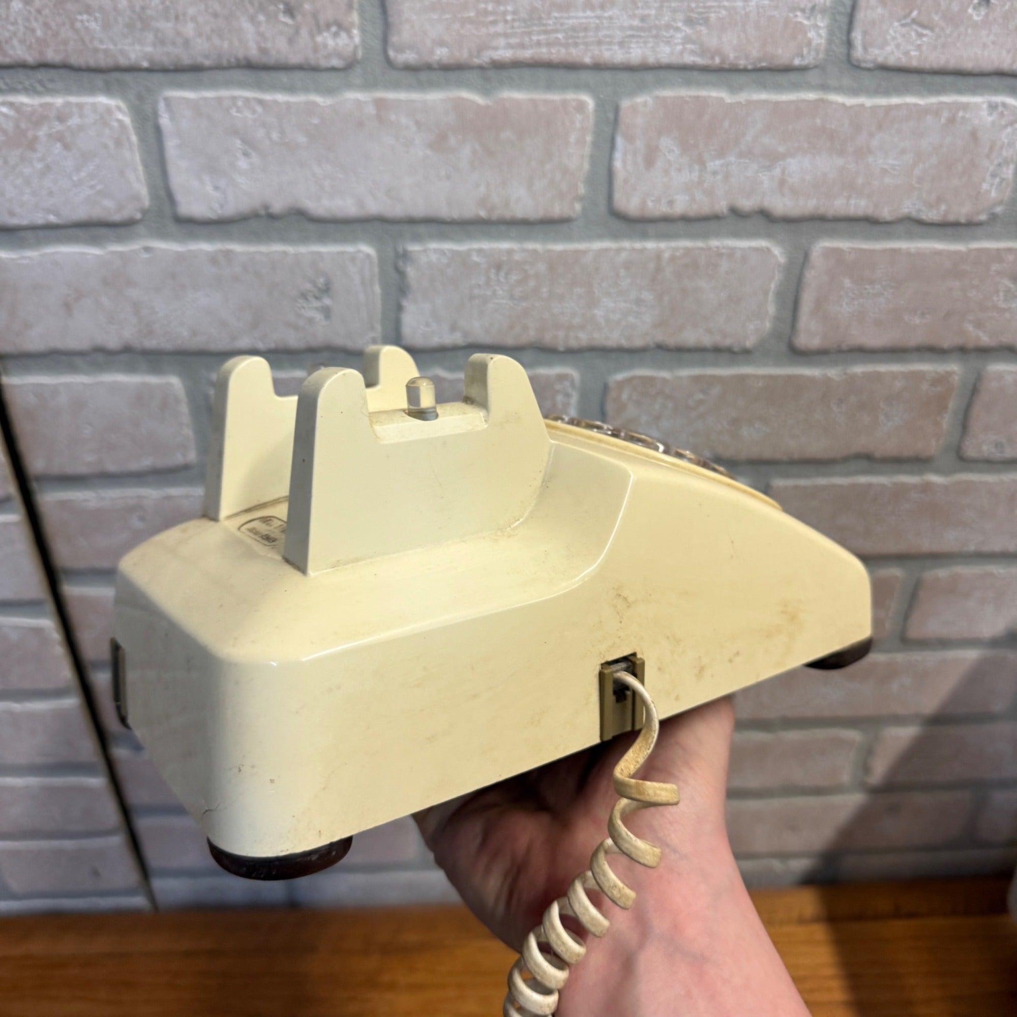 Vintage White Western Electric Rotary Phone Telephone Handset Untested