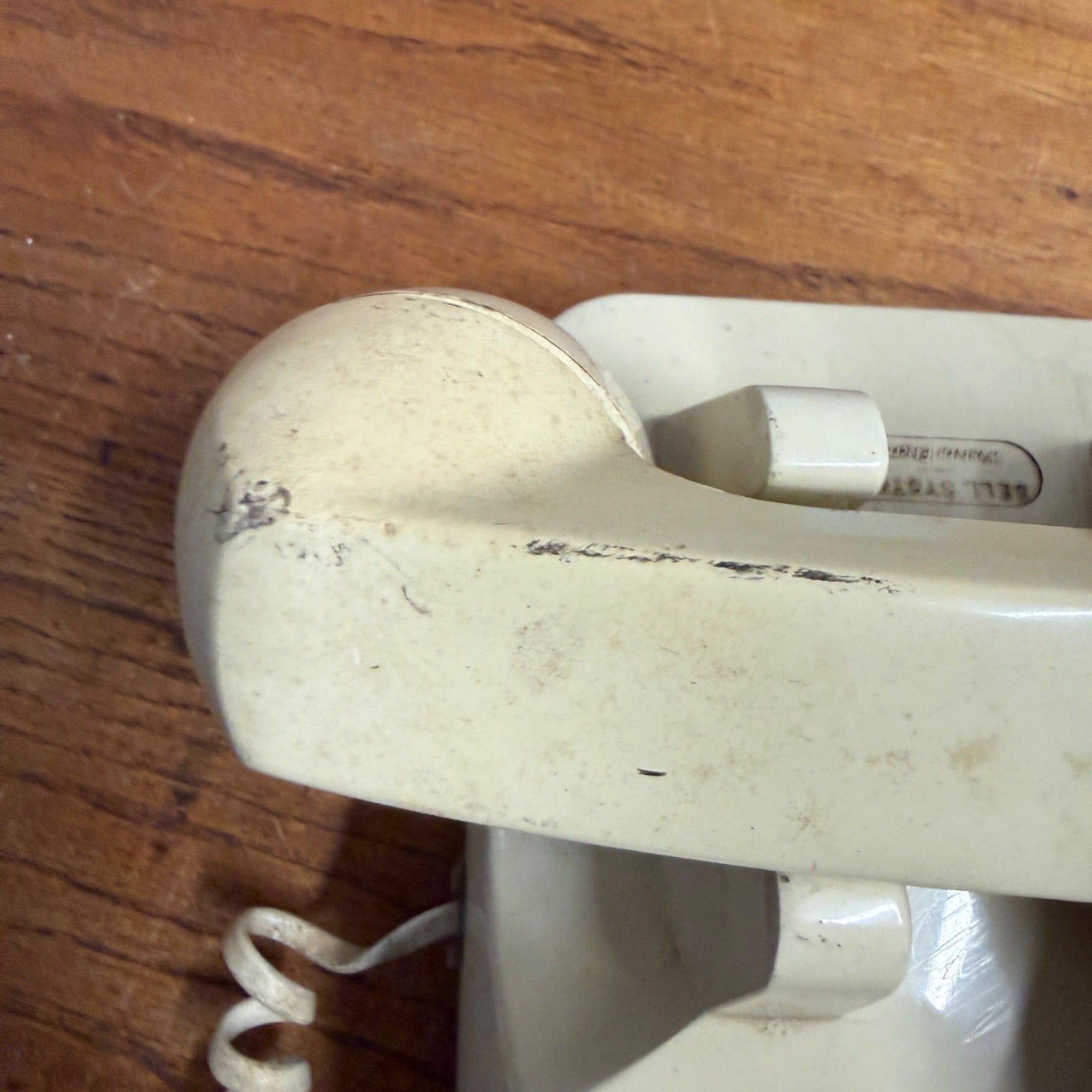 Vintage White Western Electric Rotary Phone Telephone Handset Untested