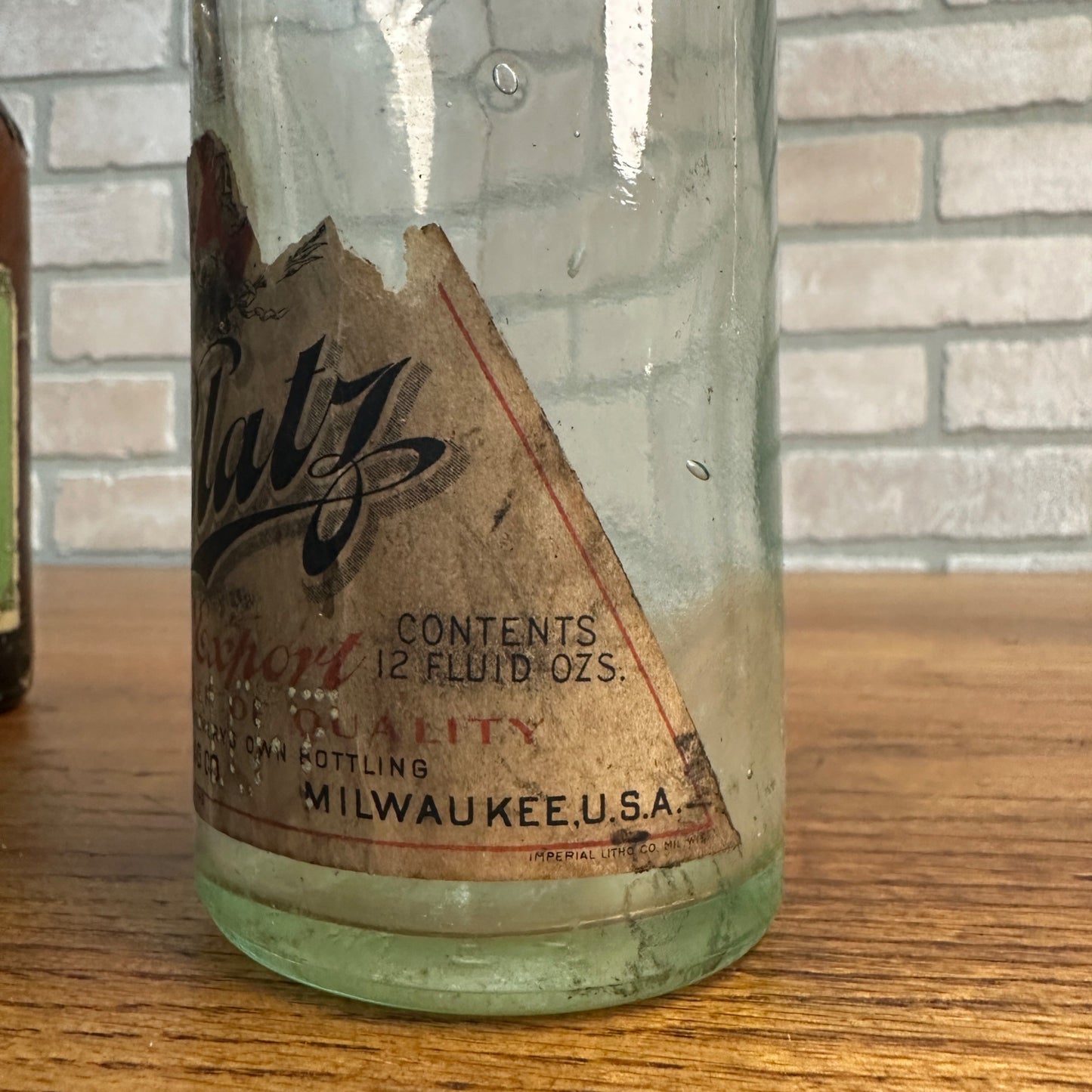 Vintage Blatz Beer Pre-Prohibition Bottles w/ Labels Culmbacher, Export, Private Stock WI